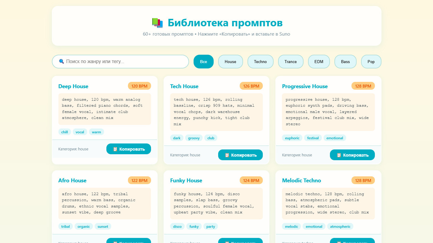Библиотека 60+ промптов в Markdown